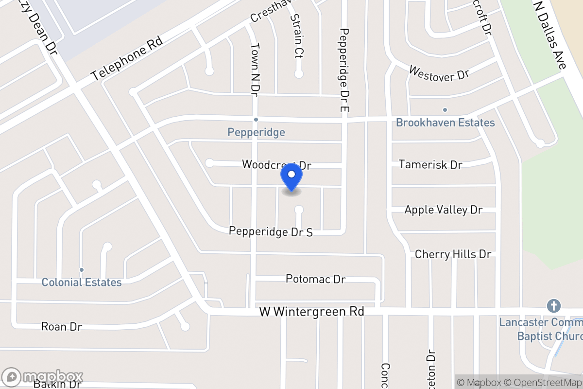 Map of 921 Pepperidge Ct