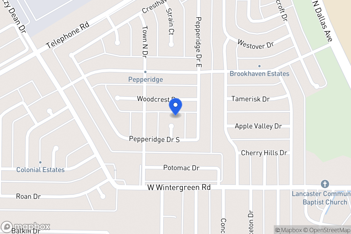 Map of 917 Pepperidge Ct