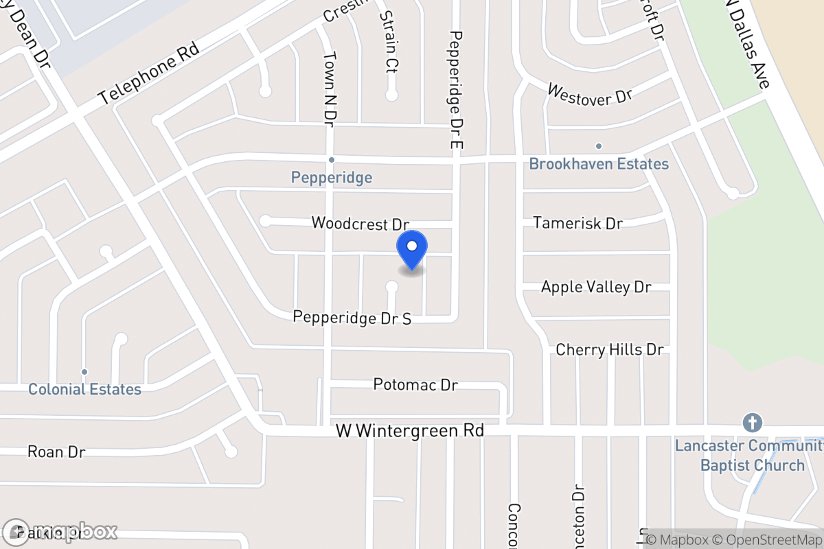 Map of 913 Pepperidge Ct