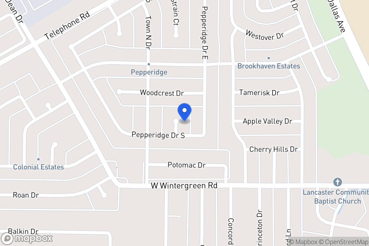 Map of 909 Pepperidge Ct