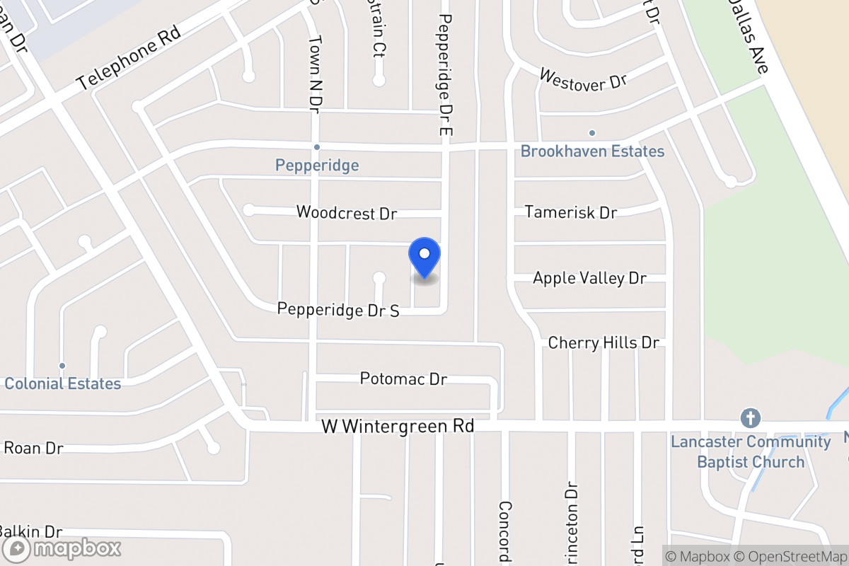 Map of 2737 Pepperidge Dr