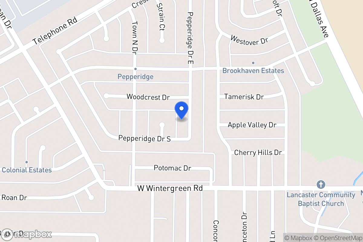 Map of 2741 Pepperidge Dr