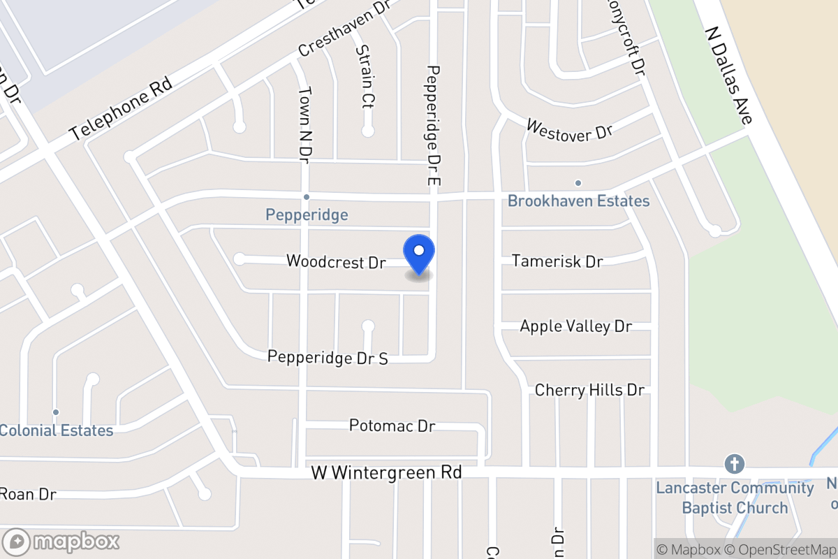 Map of 902 Woodcrest Dr