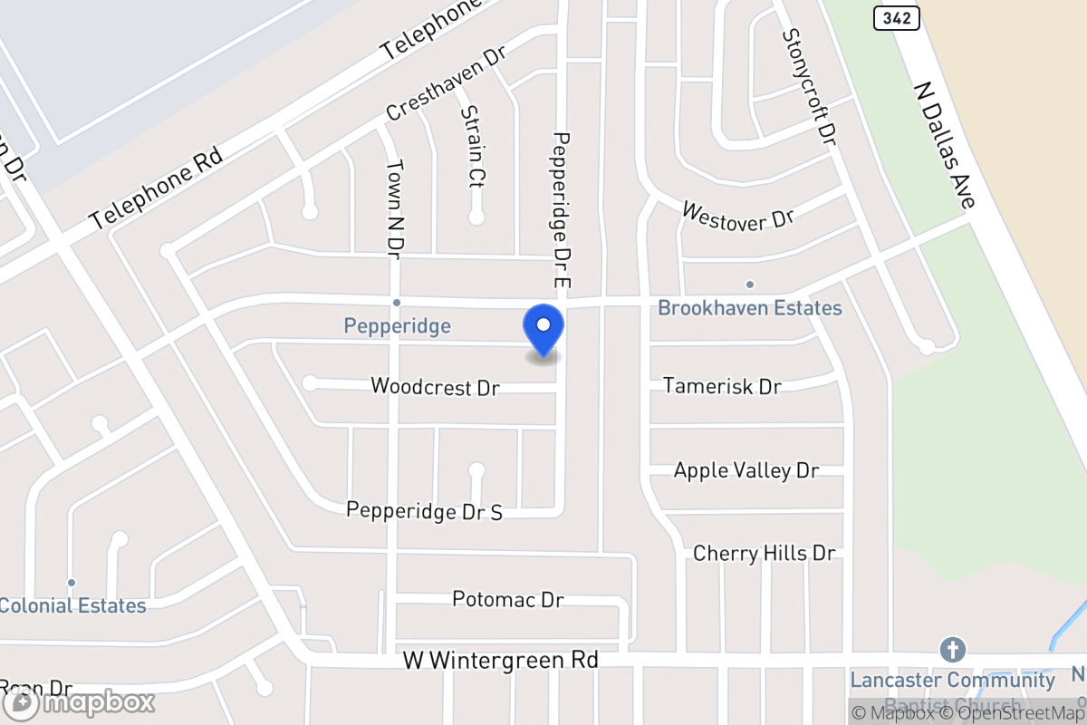 Map of 901 Woodcrest Dr