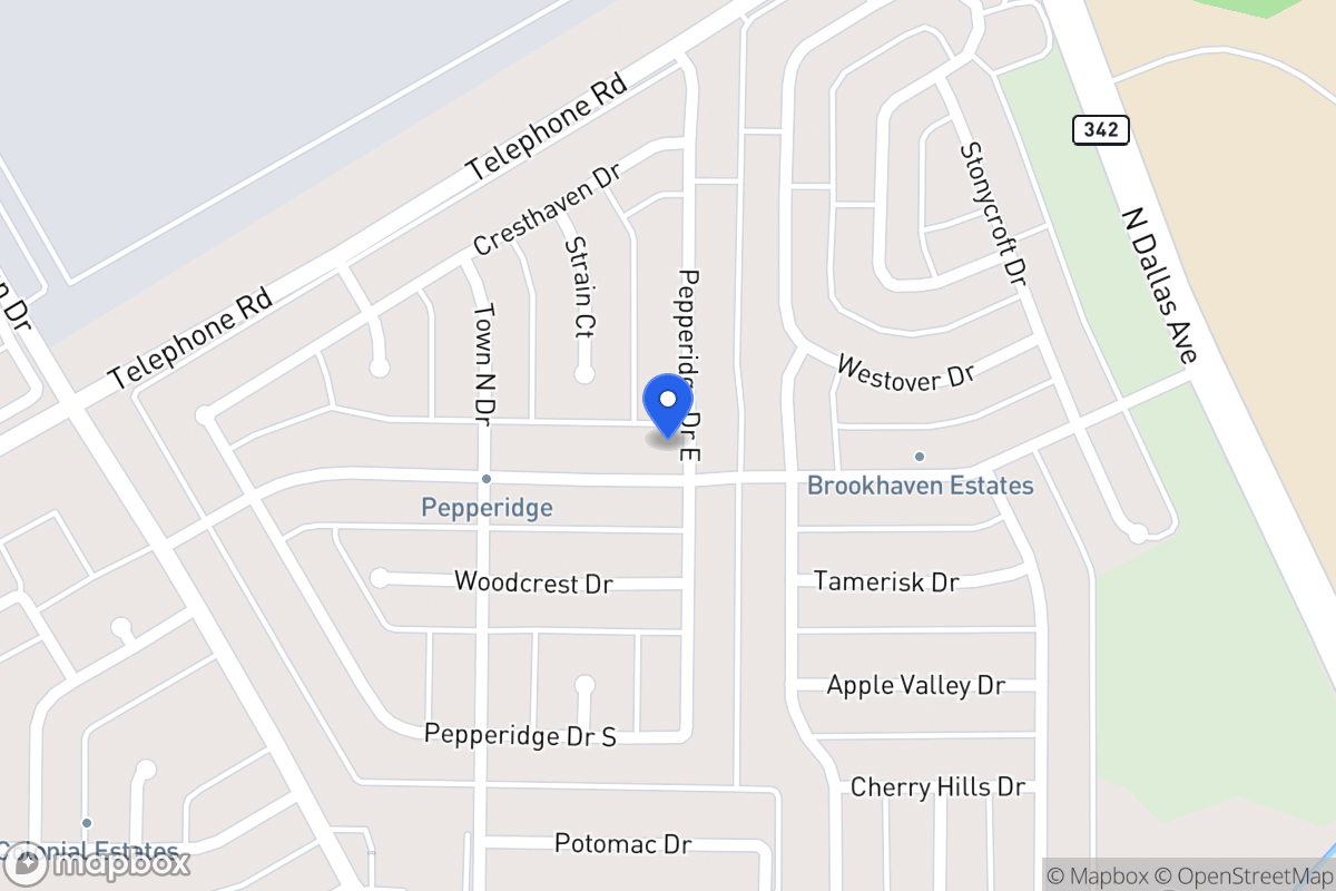 Map of 901 Brookhaven Dr