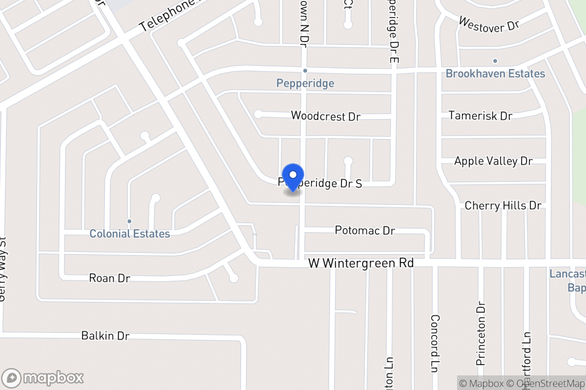 Map of 1002 Pepperidge Dr