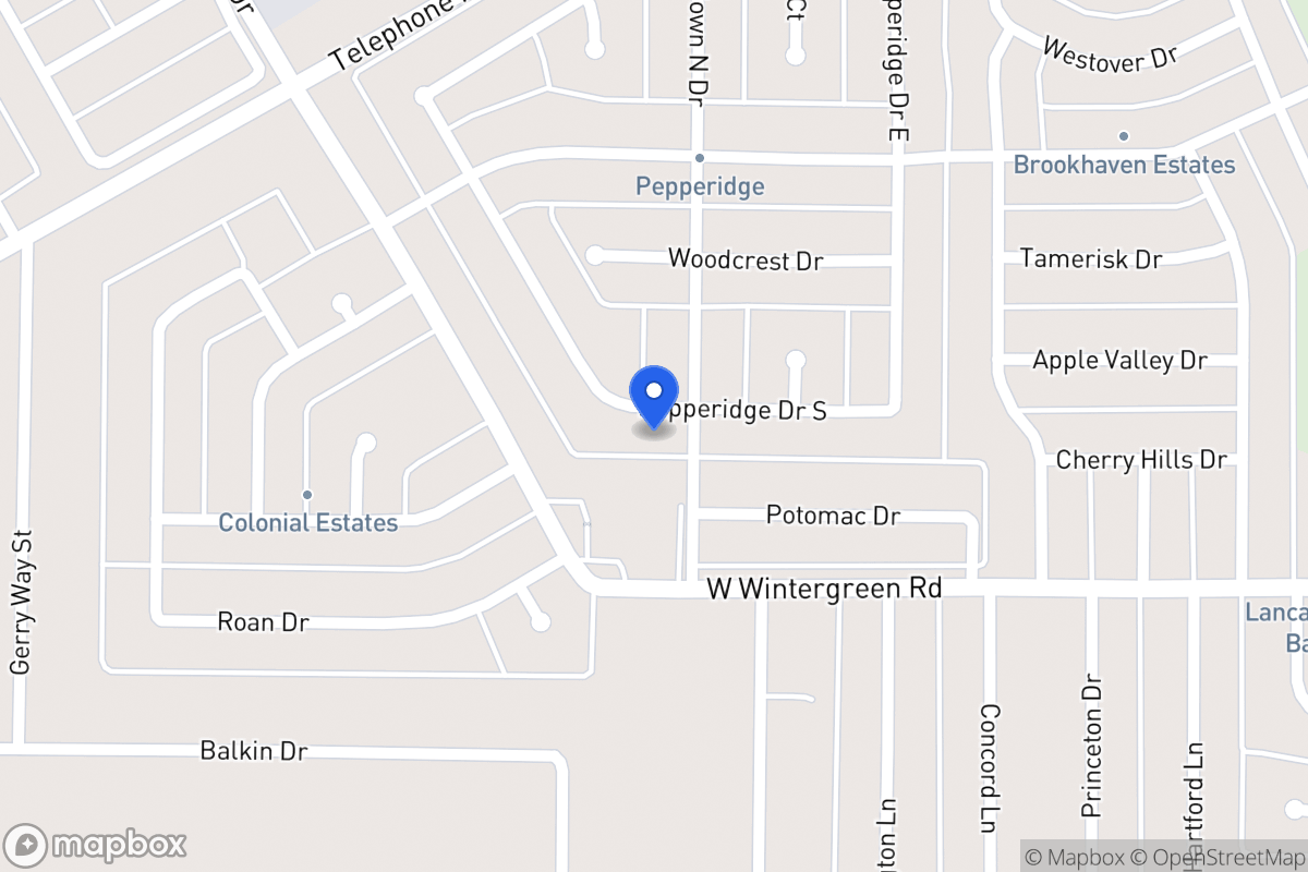 Map of 1006 Pepperidge Dr