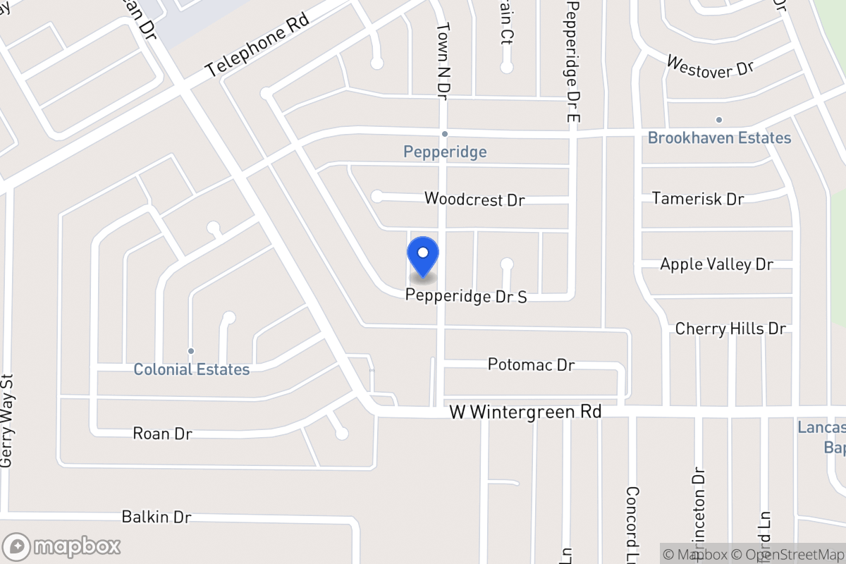 Map of 2733 Town North Dr