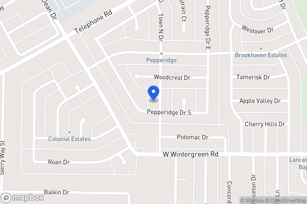Map of 2737 Town North Dr
