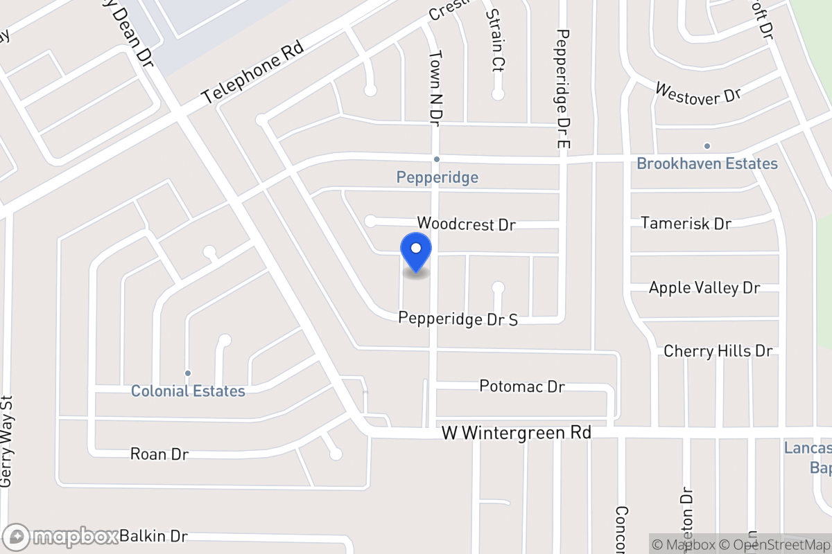 Map of 2741 Town North Dr