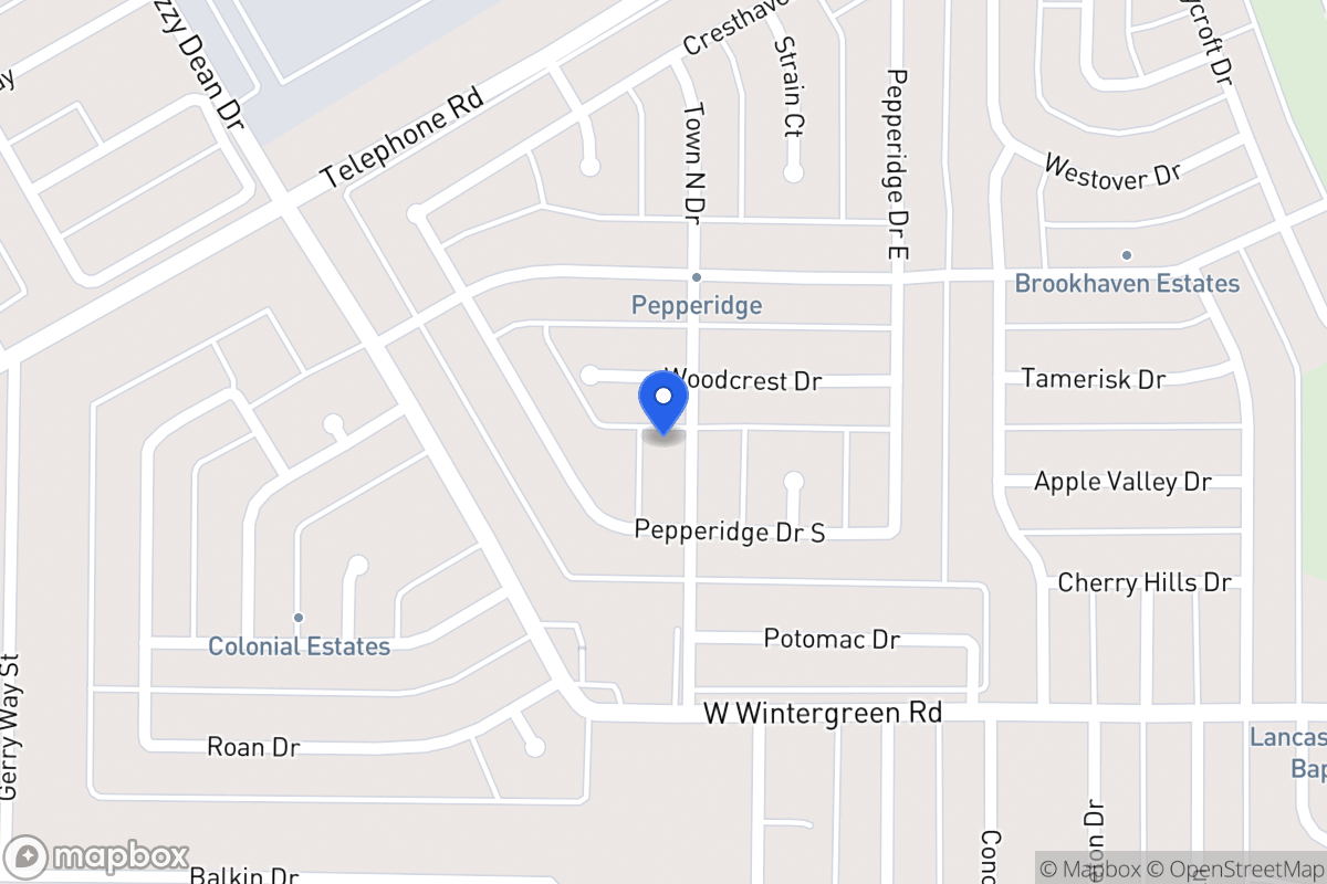 Map of 2745 Town North Dr
