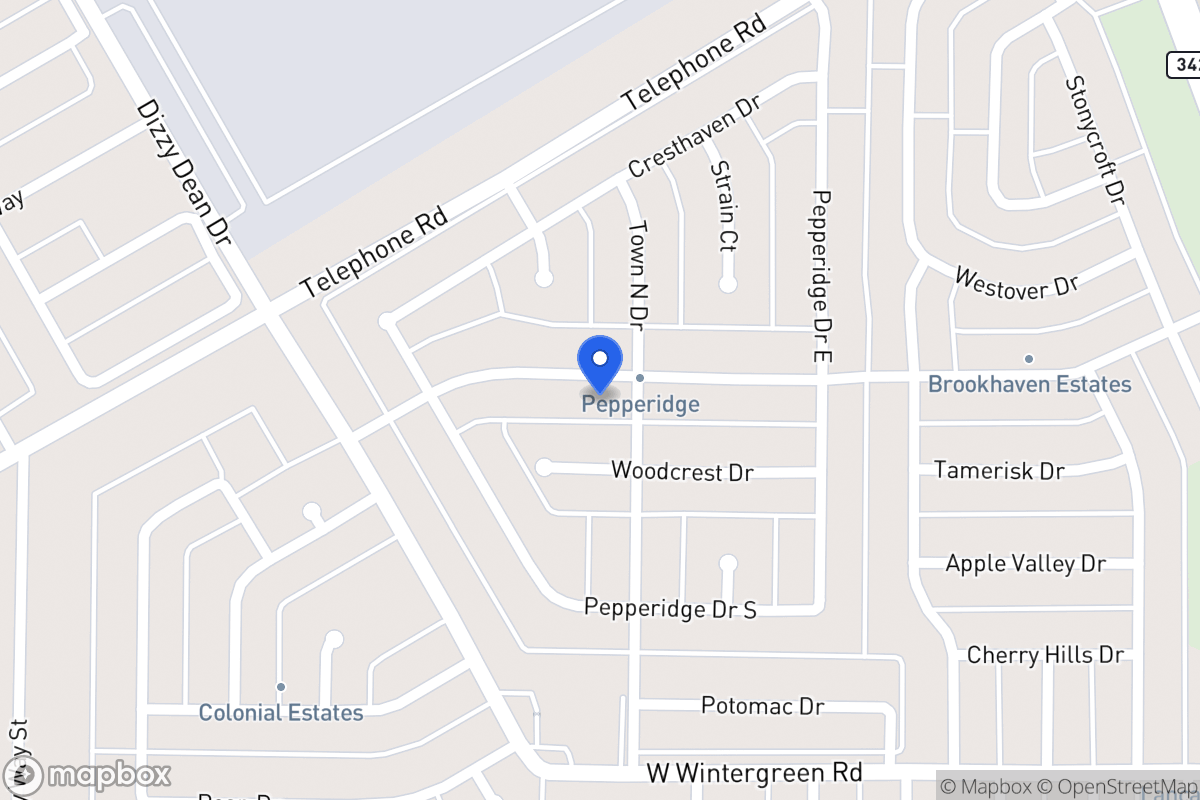 Map of 1006 Brookhaven Dr