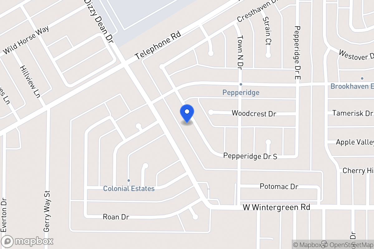 Map of 1048 Pepperidge Dr