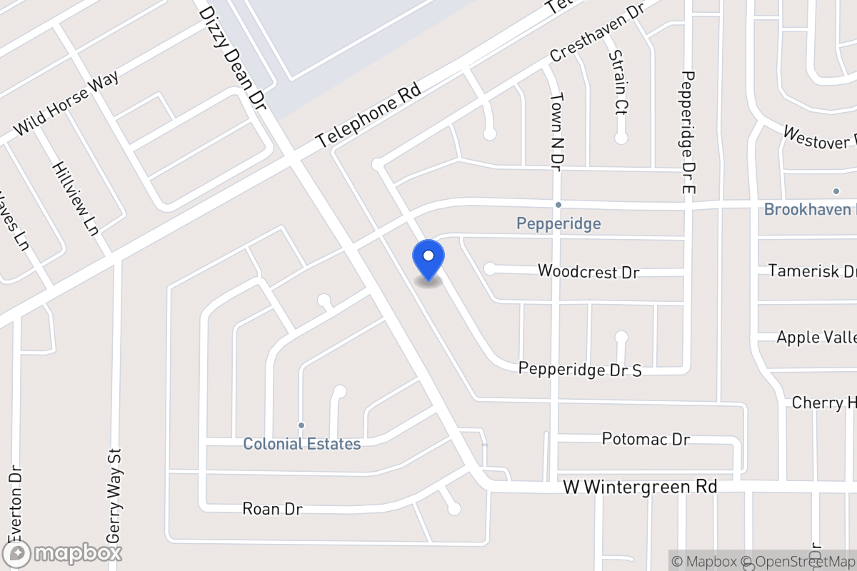 Map of 1052 Pepperidge Dr
