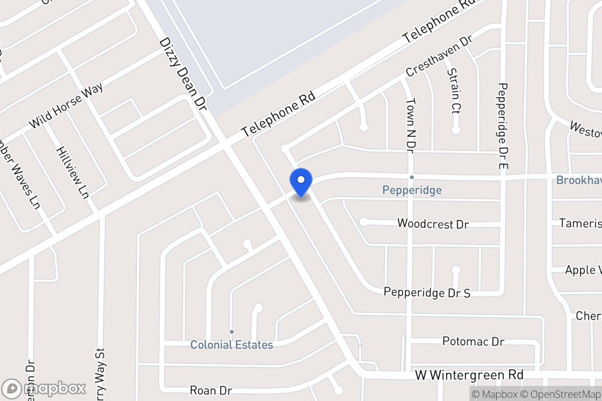 Map of 1068 Pepperidge Dr