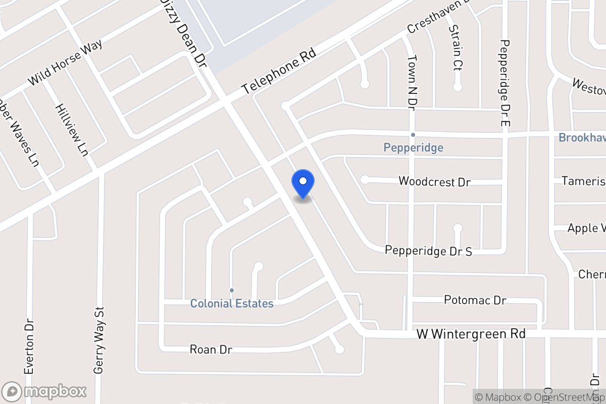 Map of 841 W Wintergreen Rd
