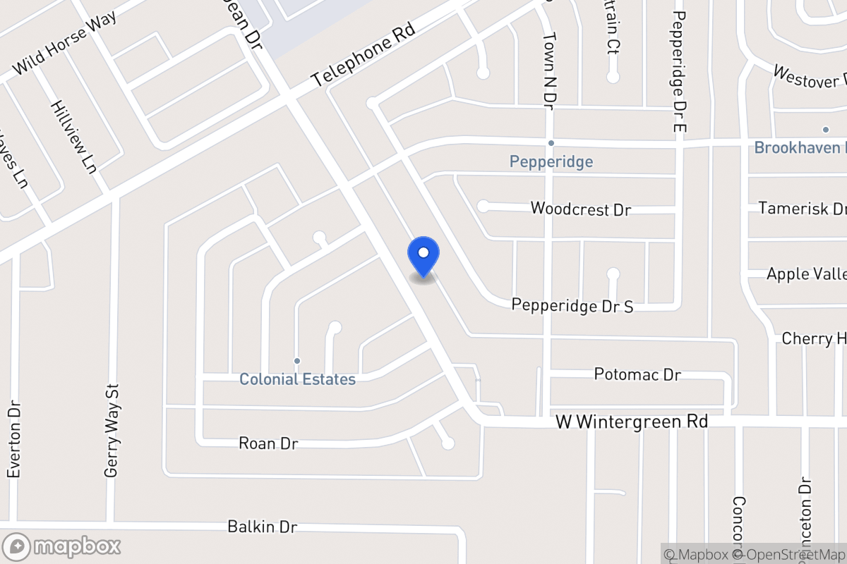 Map of 825 W Wintergreen Rd