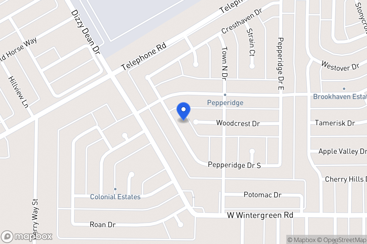 Map of 1049 Pepperidge Dr