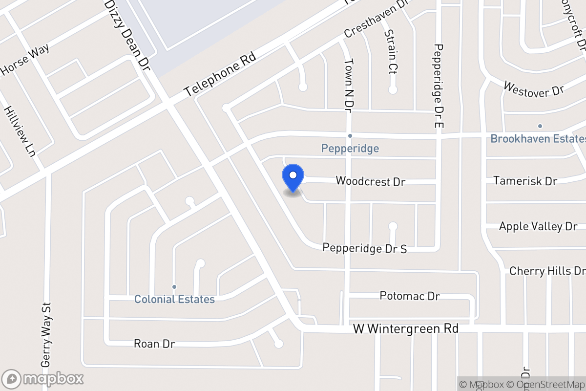 Map of 1041 Pepperidge Dr