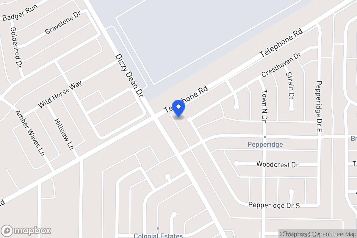 Map of 1119 Pepperidge Dr