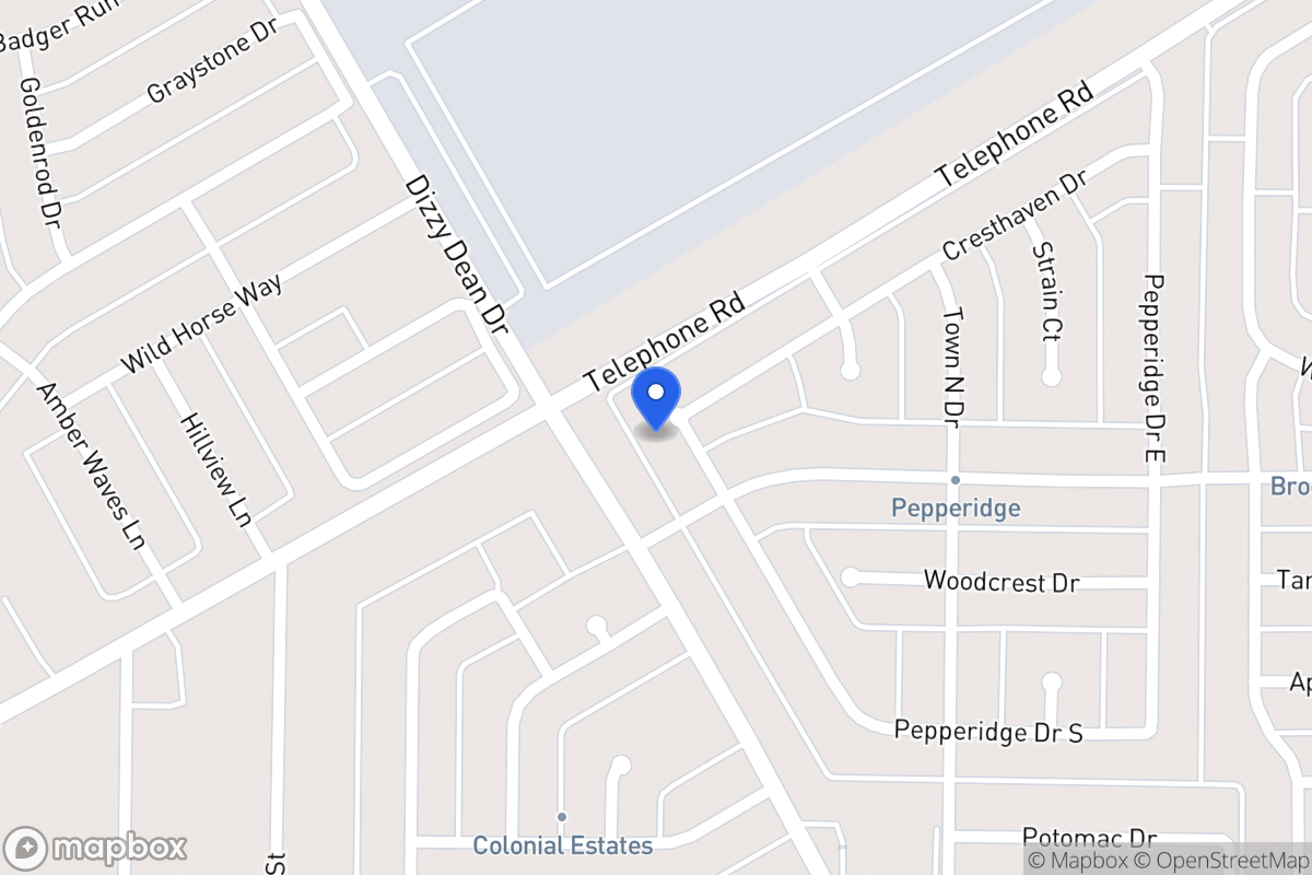 Map of 1115 Pepperidge Dr