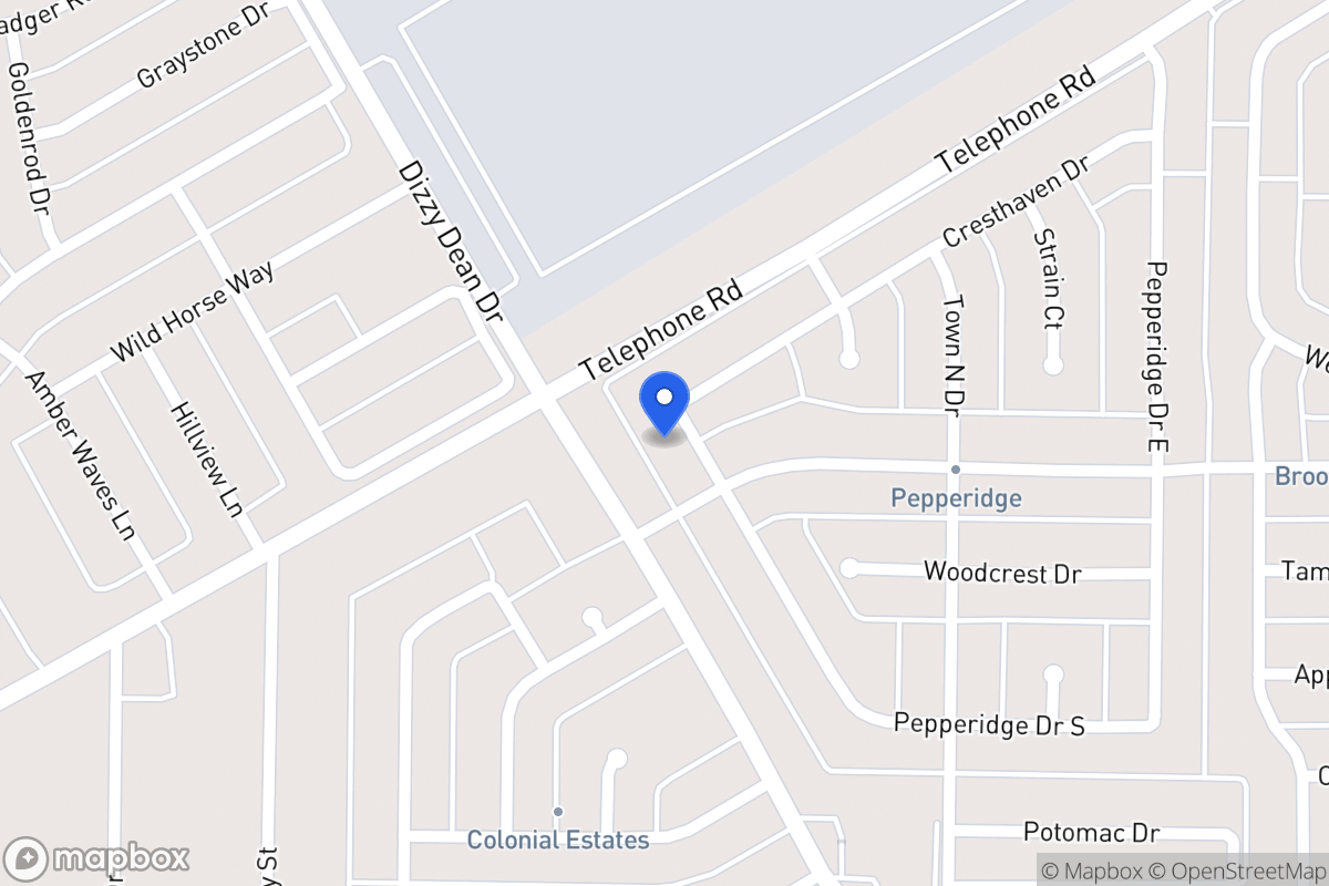 Map of 1111 Pepperidge Dr