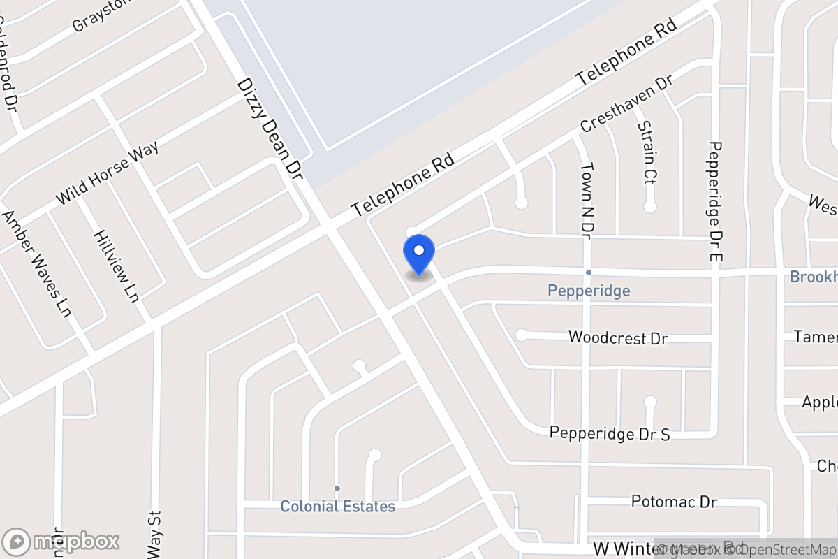 Map of 1103 Pepperidge Dr