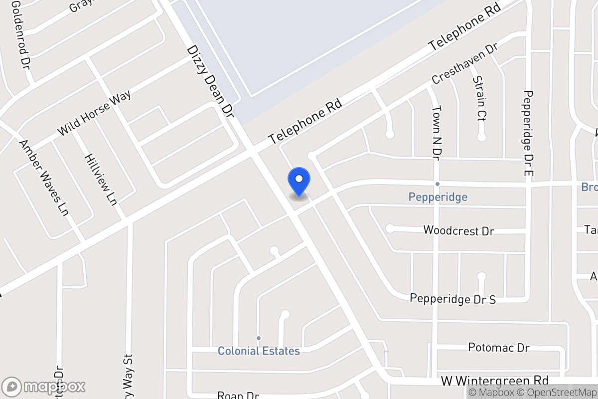 Map of 875 W Wintergreen Rd