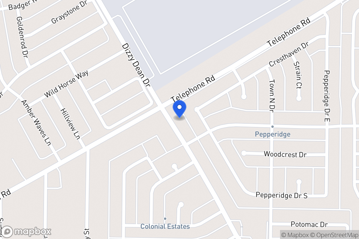 Map of 887 W Wintergreen Rd