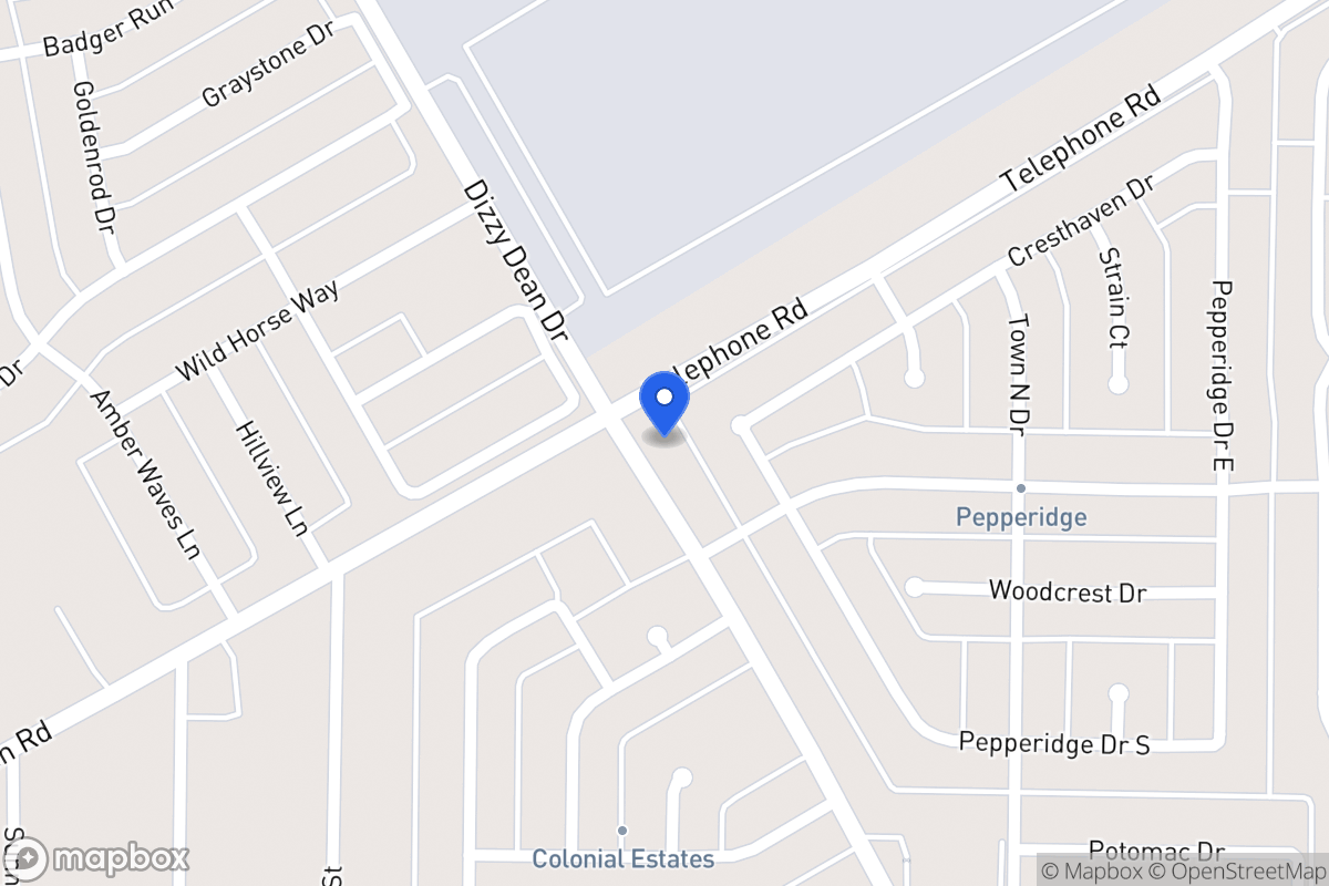 Map of 891 W Wintergreen Rd