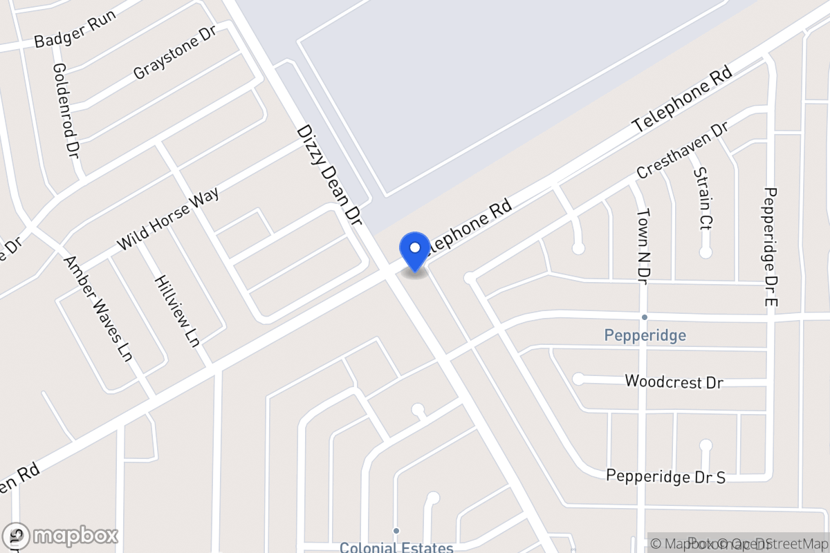 Map of 895 W Wintergreen Rd
