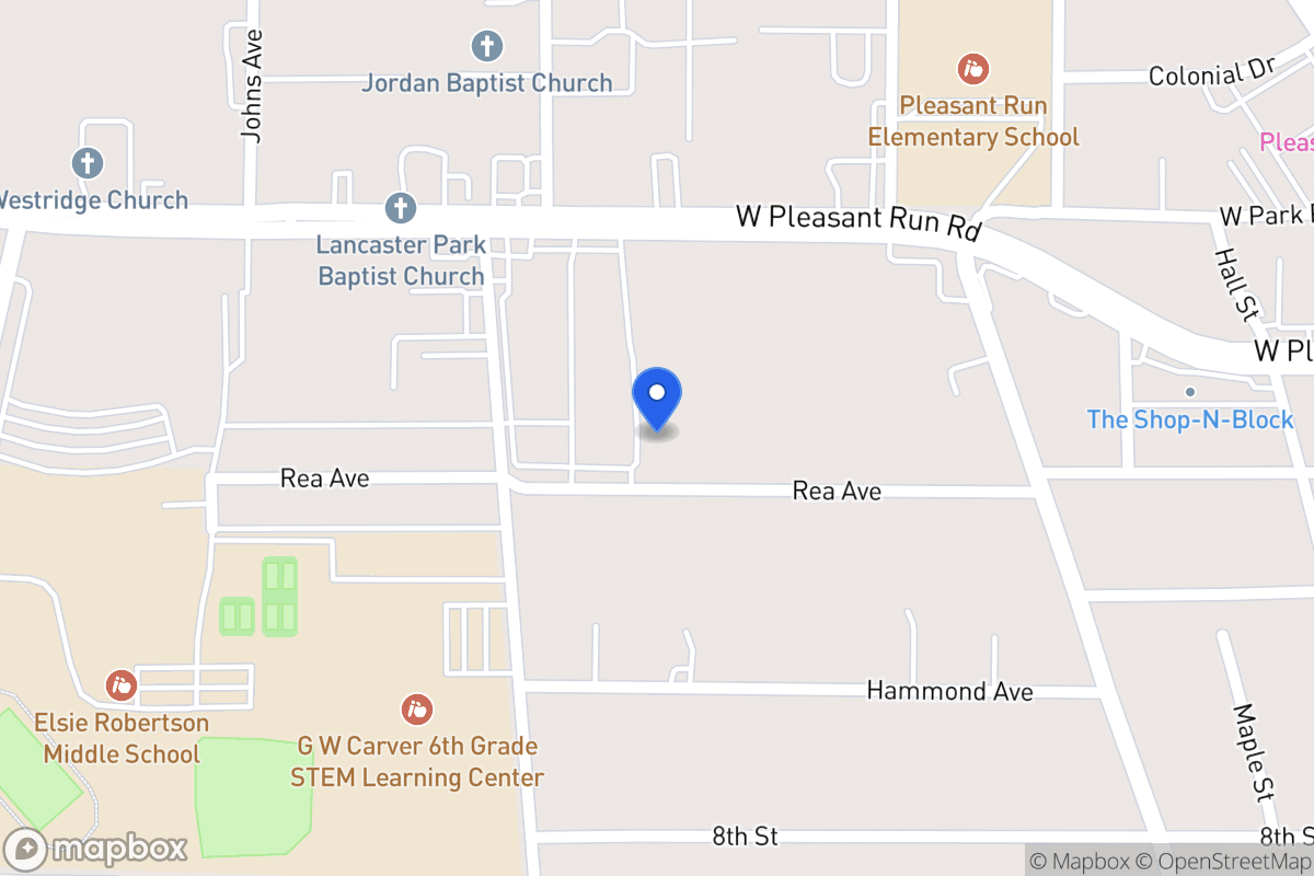 Map of 605 Rea Ave