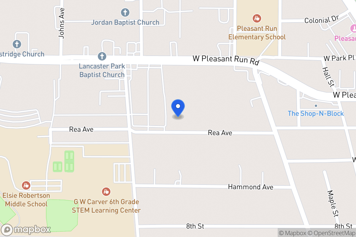 Map of 601 Rea Ave
