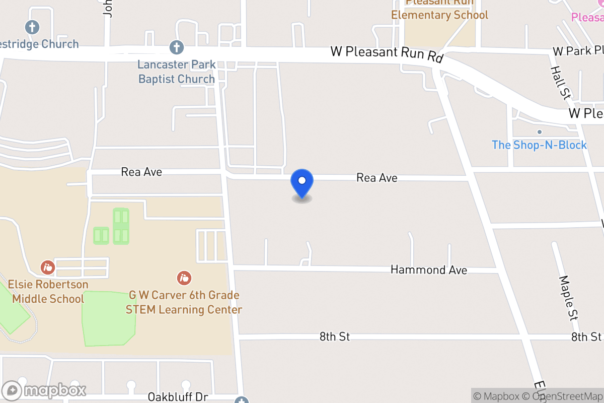 Map of 600 Rea Ave