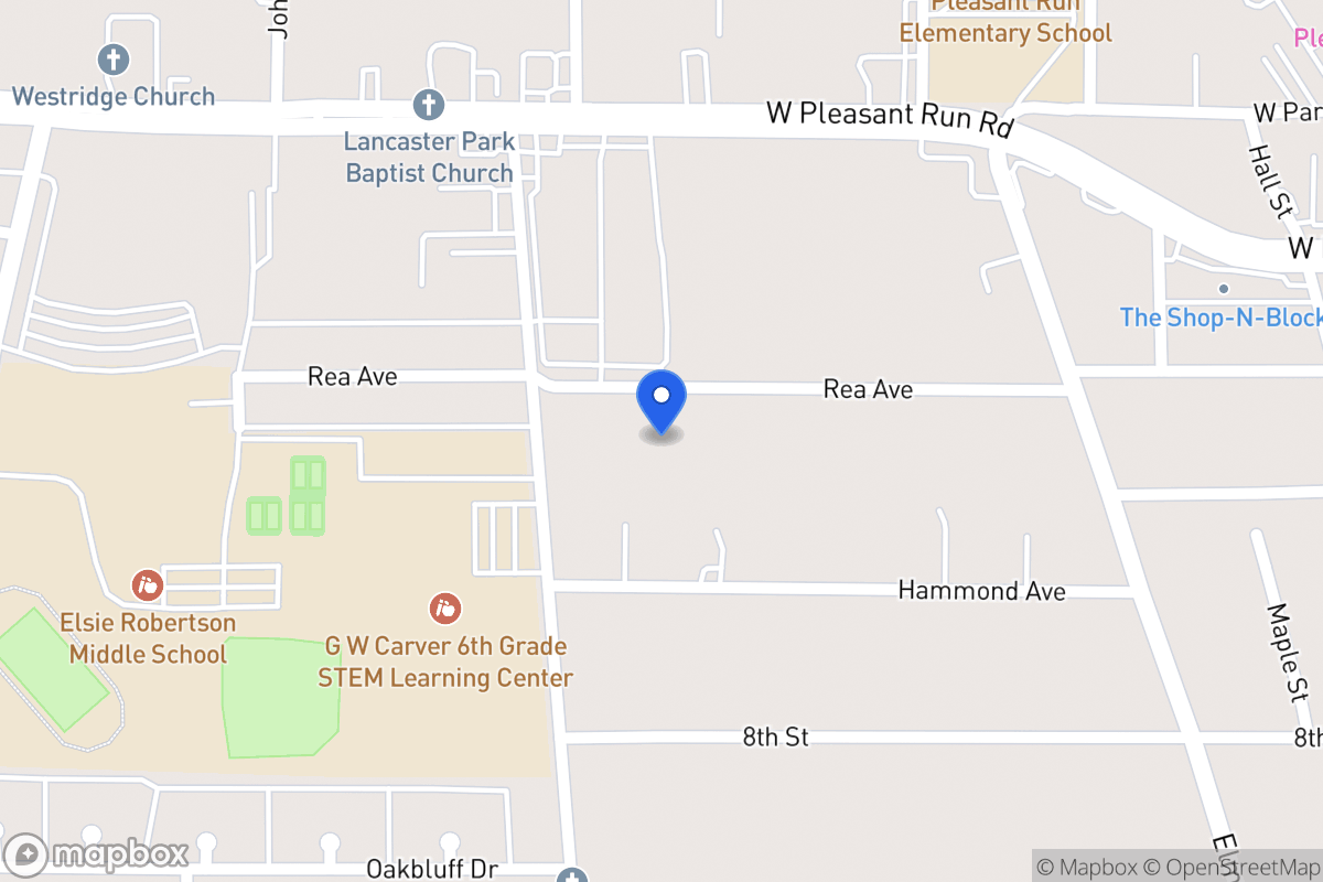 Map of 606 Rea Ave