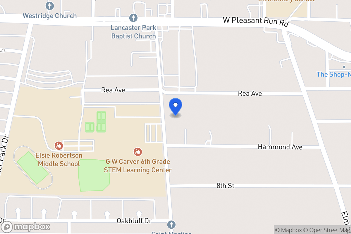 Map of 1100 Westridge Ave