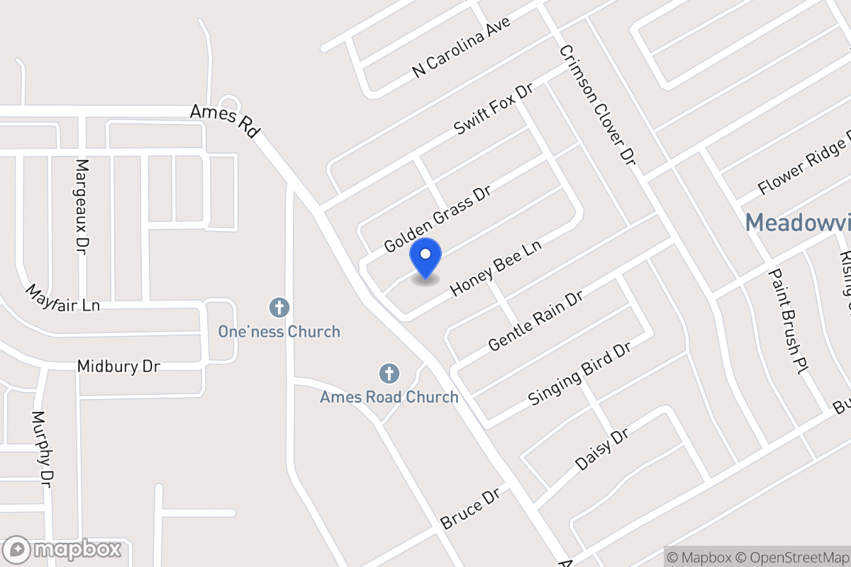 Map of 1517 Honey Bee Ln