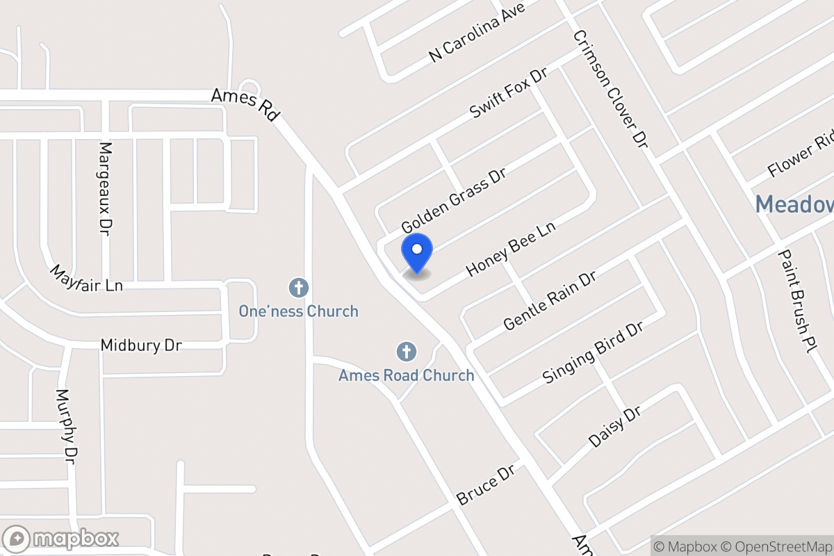 Map of 1525 Honey Bee Ln