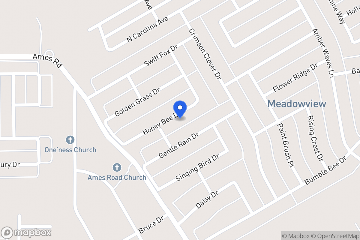 Map of 1424 Honey Bee Ln