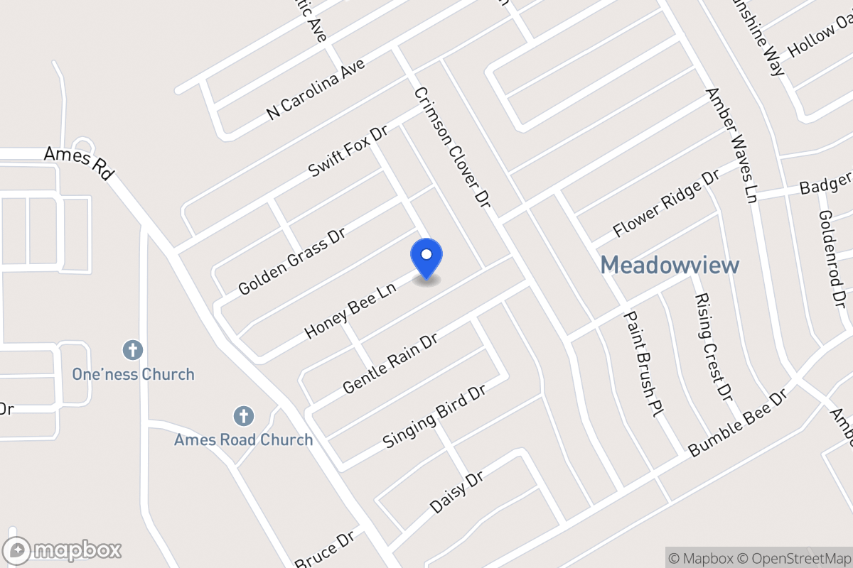 Map of 1412 Honey Bee Ln
