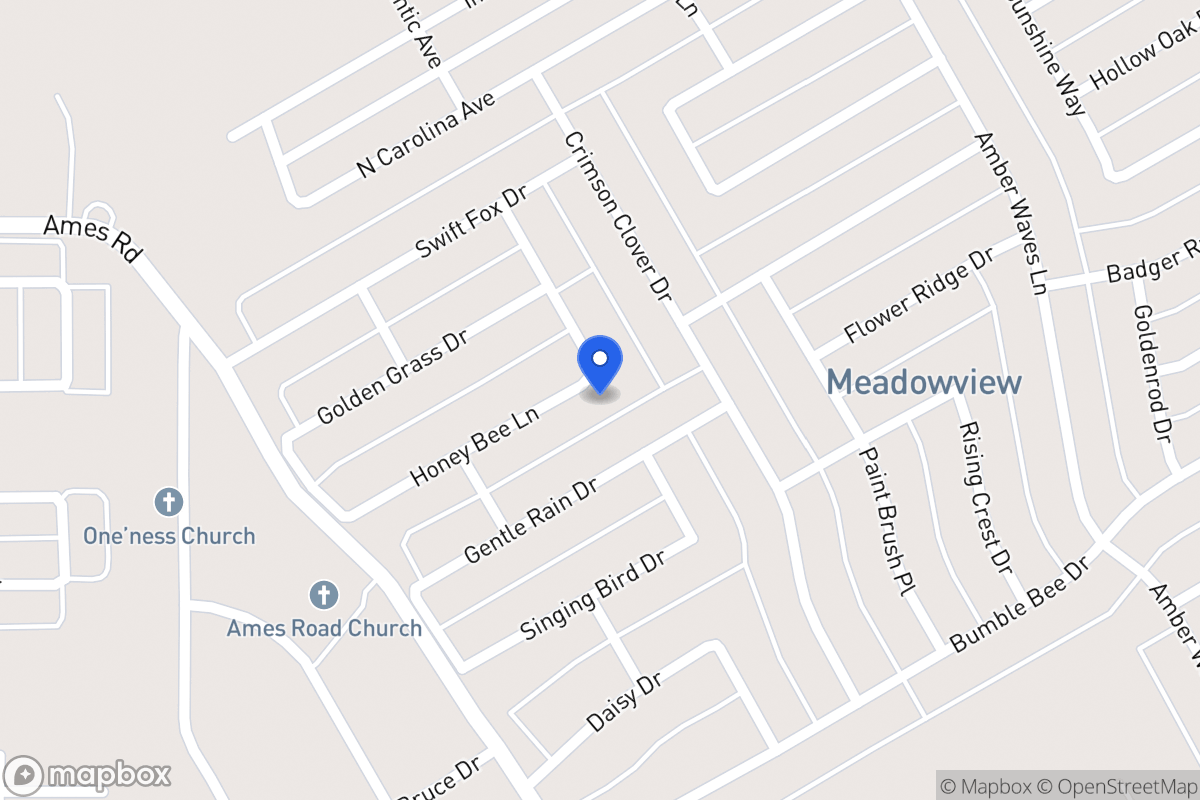 Map of 1408 Honey Bee Ln