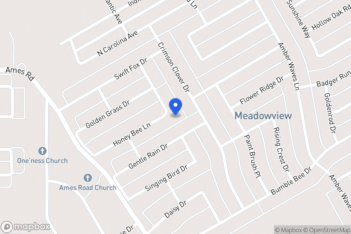Map of 1404 Honey Bee Ln