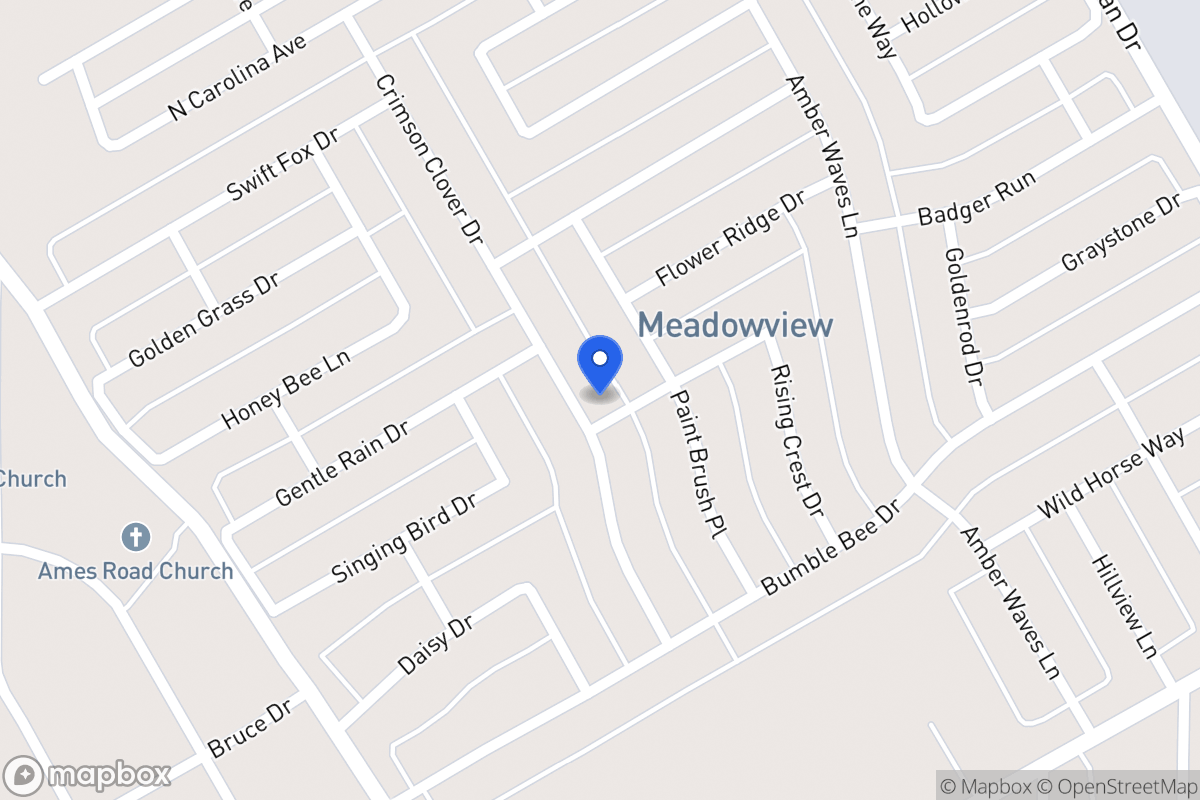 Map of 3020 Crimson Clover Dr