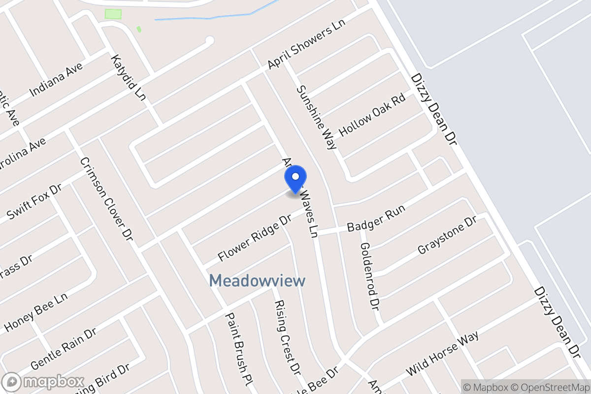 Map of 1205 Flower Ridge Dr
