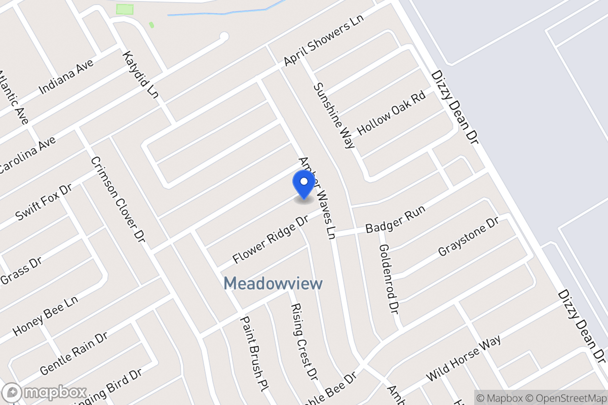 Map of 1209 Flower Ridge Dr