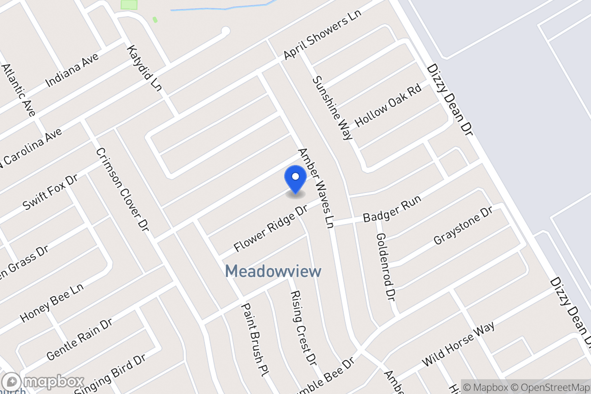 Map of 1213 Flower Ridge Dr