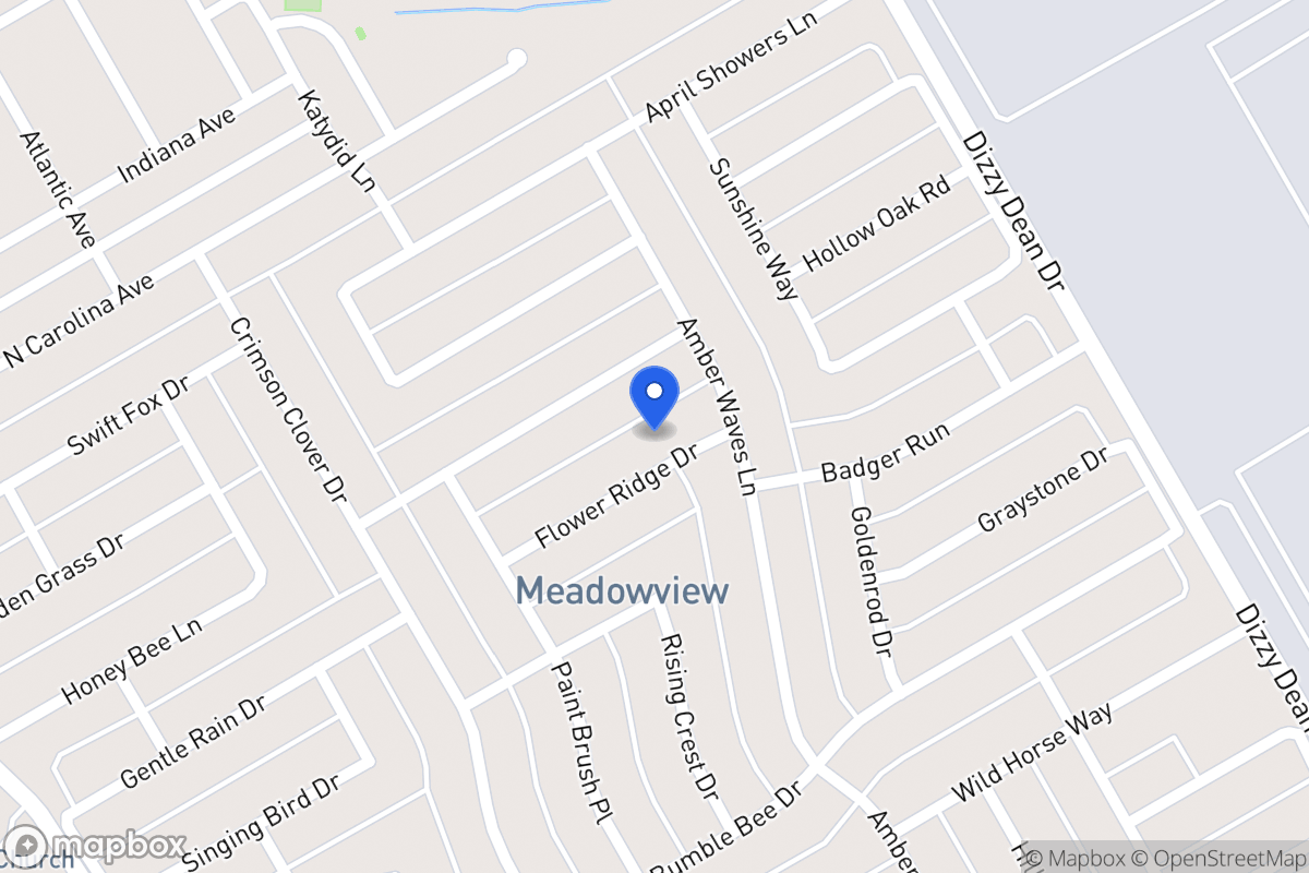 Map of 1217 Flower Ridge Dr