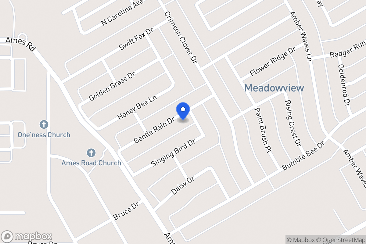 Map of 1412 Gentle Rain Dr