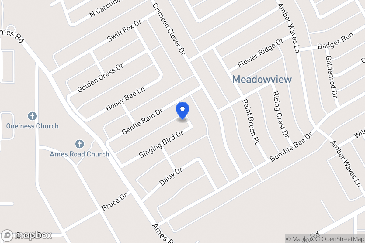 Map of 1407 Singing Bird Dr