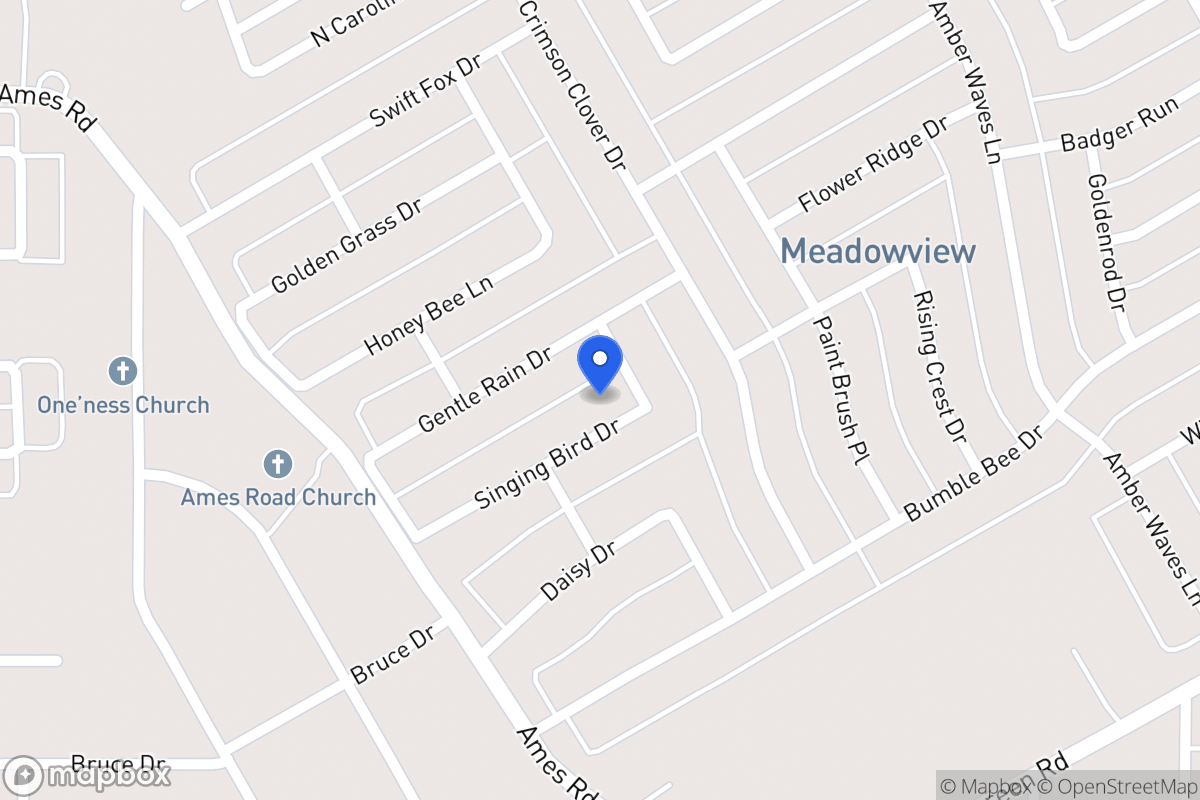 Map of 1411 Singing Bird Dr